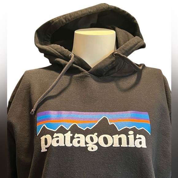 Patagonia Black Hoodie with Multicolor Logo - Picture 6 of 7